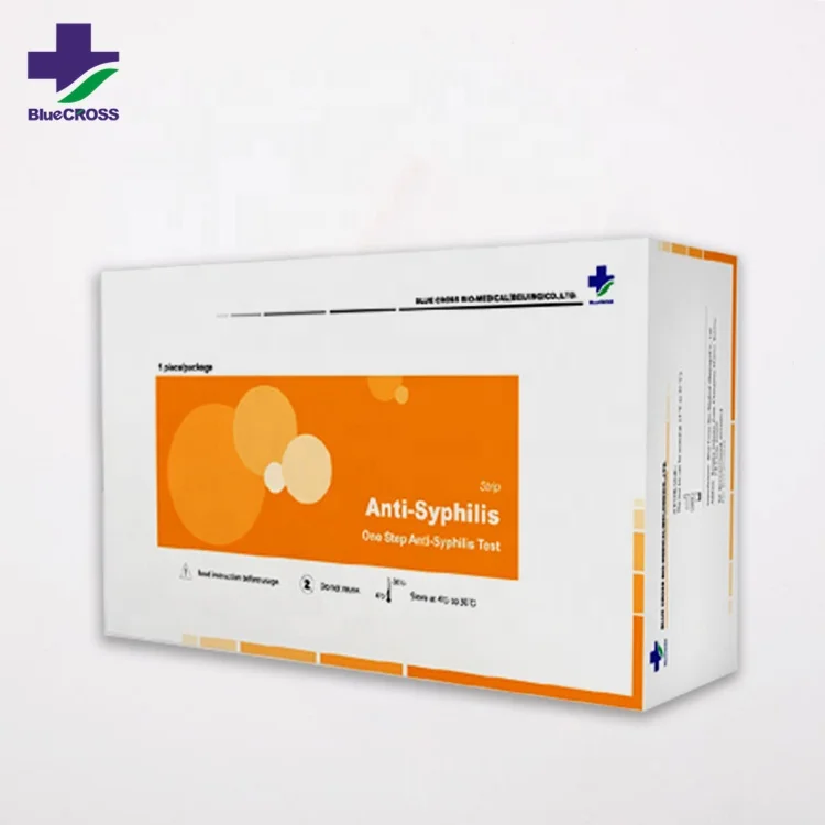 
CE Approval Blood One Step Diagnostic Anti-TP Strip Cassette China Syphilis Rapid Test Kits 