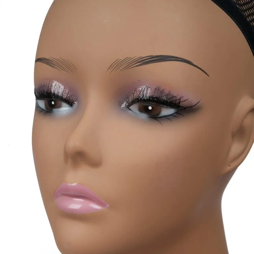
4pcs Packed Female Realistic PVC Mannequin Head for Wig Display Styling Making 