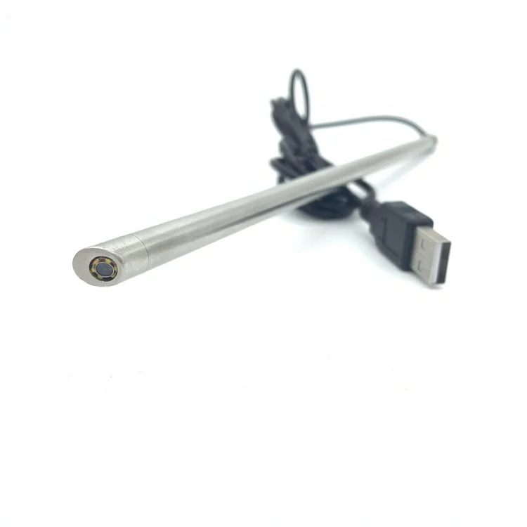 
N20 720P HD 720P 30fps Fixed Focus Small Diameter USB Endoscope Camera With LED Ring Lights 