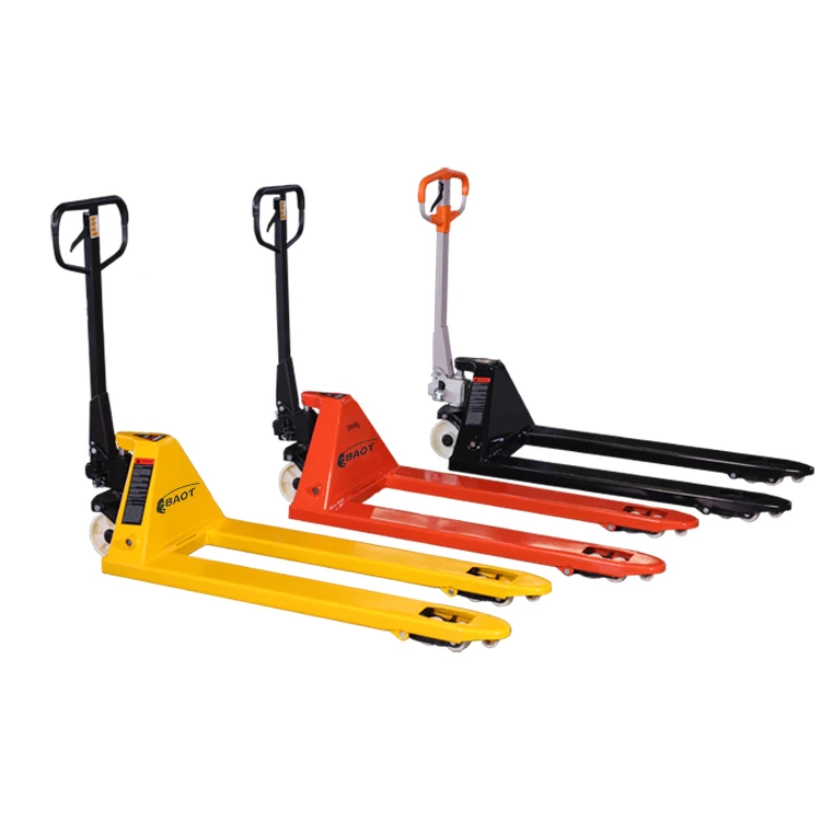 BAOT Hot Sale Hydraulic Casting Pump Forklift Polyurethane Caster Wheel  Hand Pallet Truck