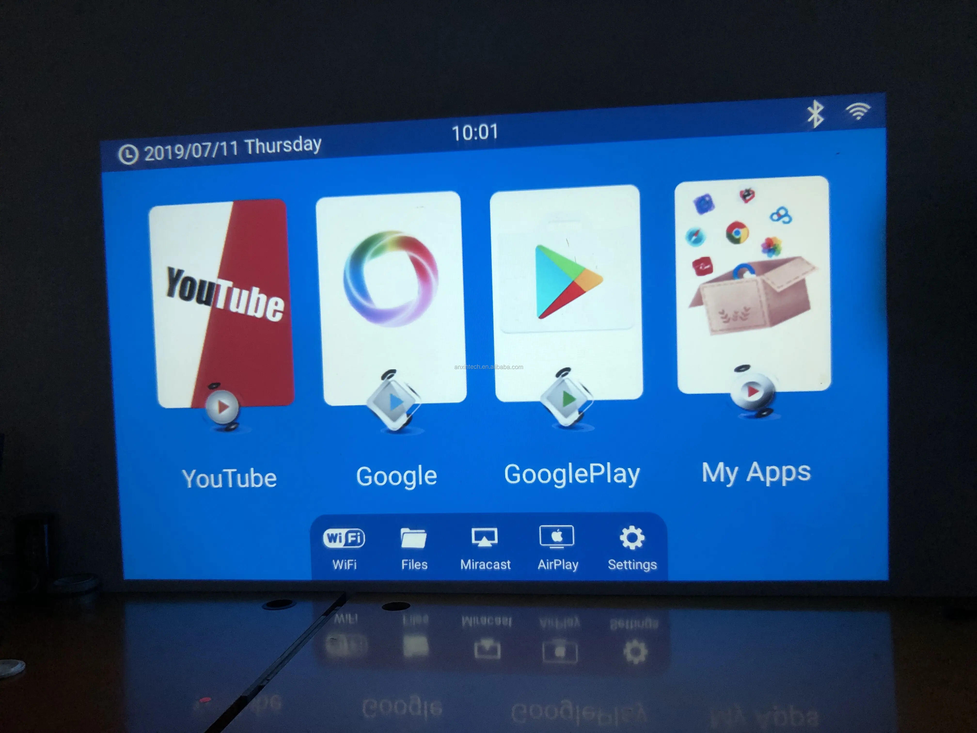  Anxin Full HD проектор 1080p android 4k светодиодный домашний кинотеатр низкая