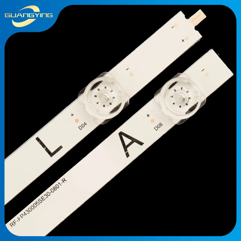 LED-Телевизор подсветка лампа полосы для RF-FP430005SE30-0801-L RF-FP430005SE30-0801-R HRS-GC43_3X8_2W_MCPCB 12mm_v2 светодиодных лент