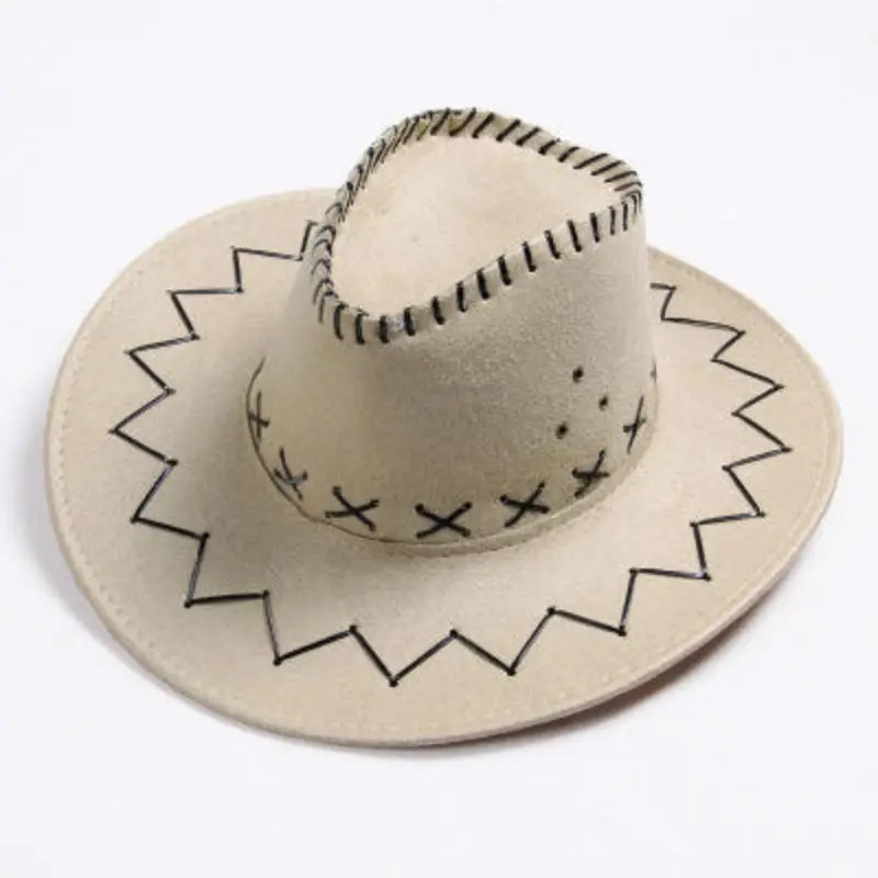 Unisex Stylish beach Cowboy Hat with Leather Band for a Trendy Look