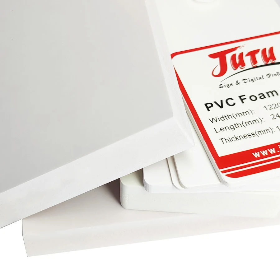 JUTU PVC Foam Board High Density Trim Board Forex Rigid PVC Foam Board Sheet for Furniture Cabinet