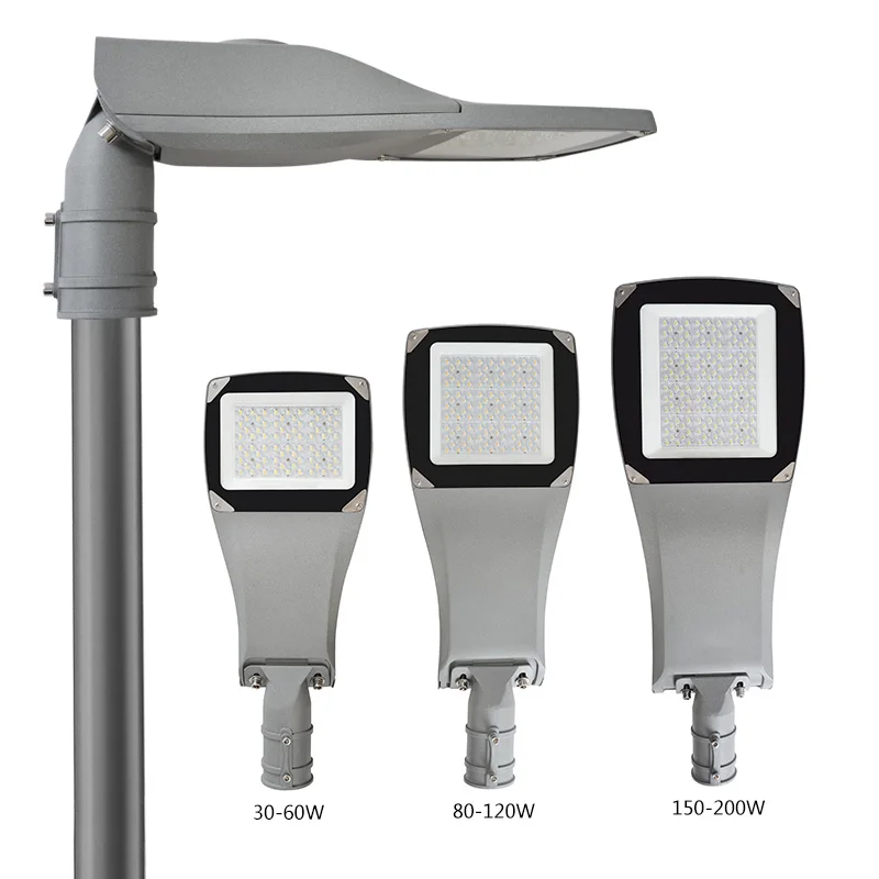 Energy saving IP66 waterproof outdoor 30W 50W 100W 150W 200W die cast aluminum housing diode LED street light