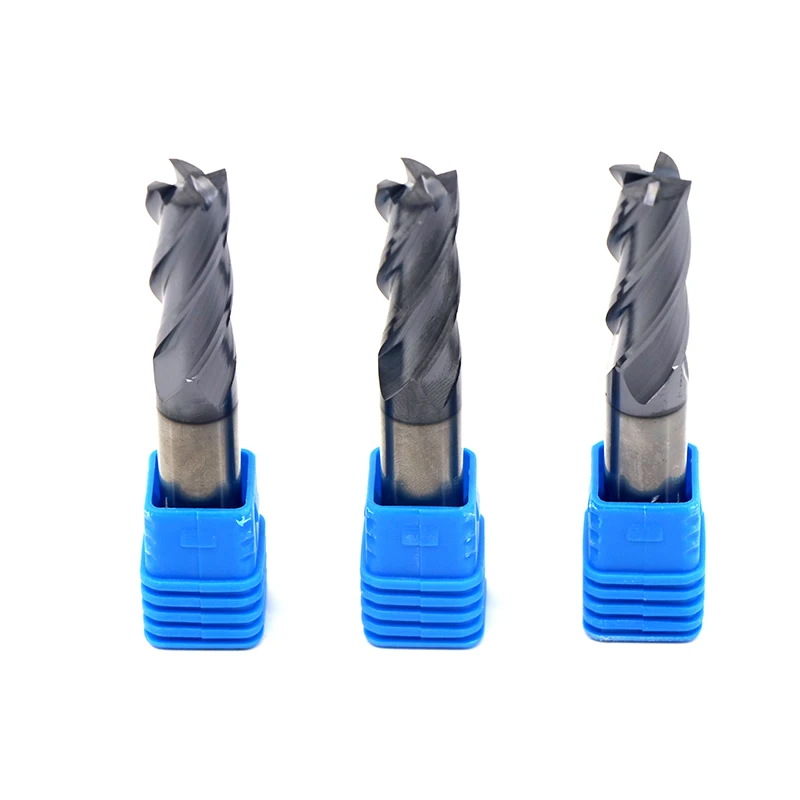 Solid Carbide Endmill CNC Cutter Tool For Metal Milling Cutter Router Bits Square Face End Mill HRC 45/55/60/70