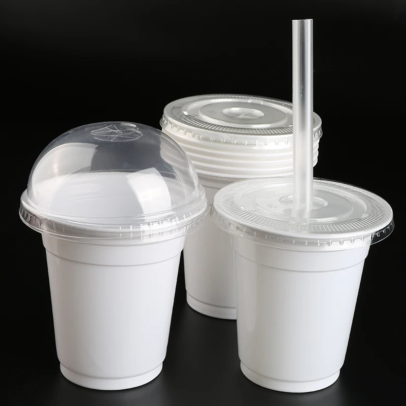 360B 12oz  custom white plastic yogurt packaging cups
