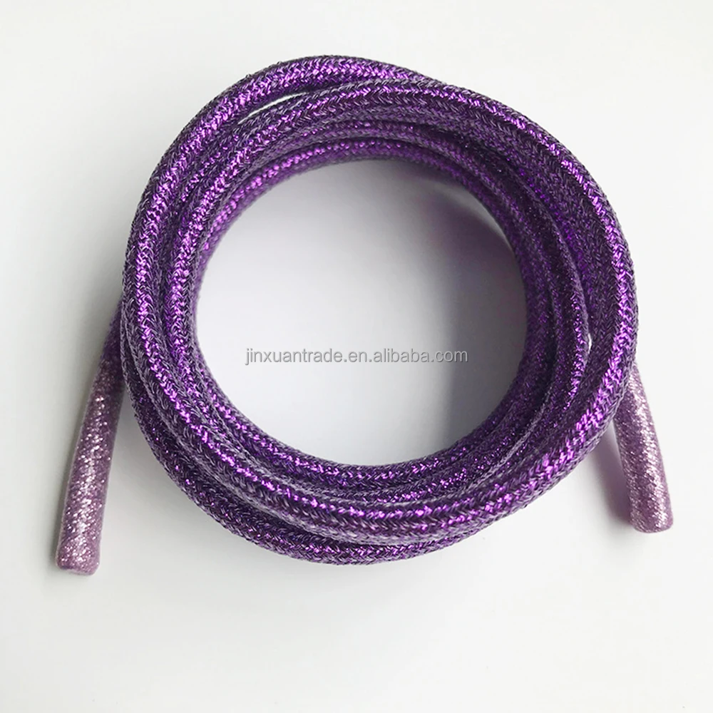125 см длиной, модные блестящие пятнистые металлические шнурки на заказ для толстовок