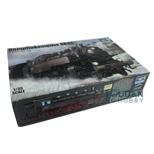 1/35 Scale 00217 Trumpeter WWII German Steam Locomotive BR86 Static Model Kit Display Toys for Boys Birthday Gift TH05313