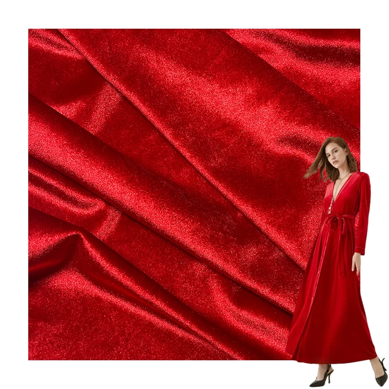 Korean velvet 3D high quality canary fabric for the production of autumn and winter clothing Christmas fabric