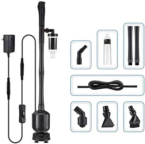 Wholesale Electric Aquarium Gravel Cleaner Vacuum Water Changer Four Spliced Rigid Tubes Quickly Change No Water Accumulation