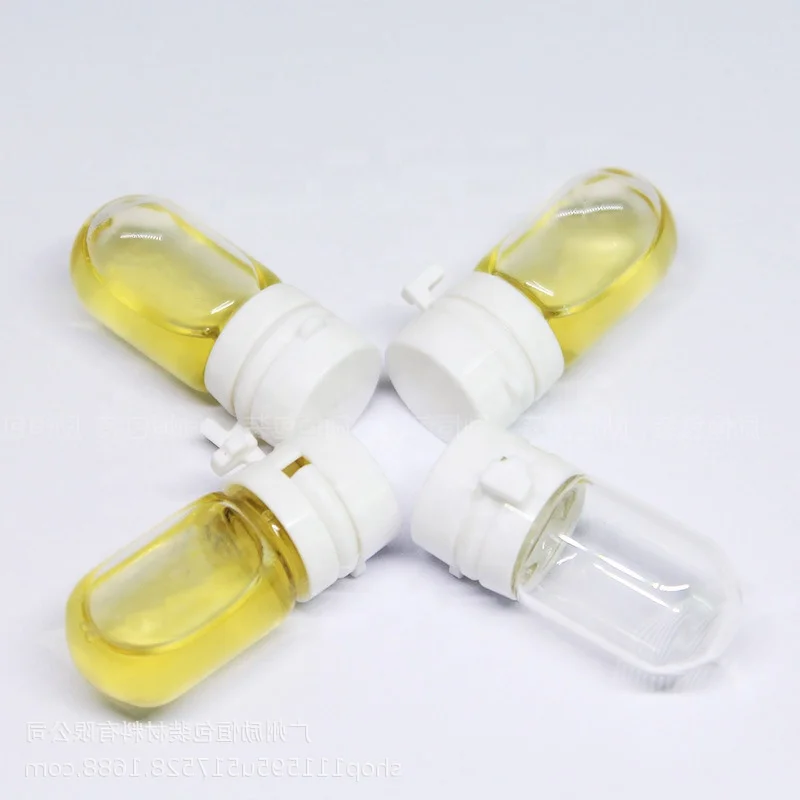 1ml 2ml 3ml Clear Tester Sample Tube Glass Perfume Vials with Plastic Lid 1ml glass bottle