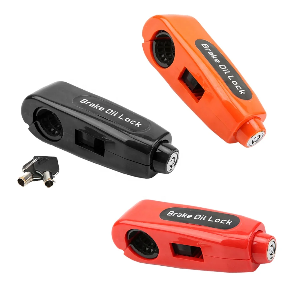 Security Anti theft Handlebar Grip Cap Lock for Motorcycle Electric Scooter Lever Motor Brake Clutch Motor Lock