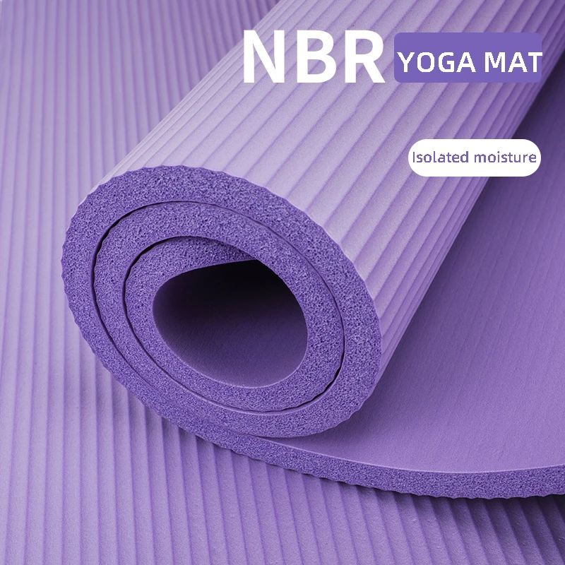 MKAS Custom Print Private Label Non Slip Yoga Mat High Quality Colorful Wholesale Yoga And Fitness NBR Yoga Mat
