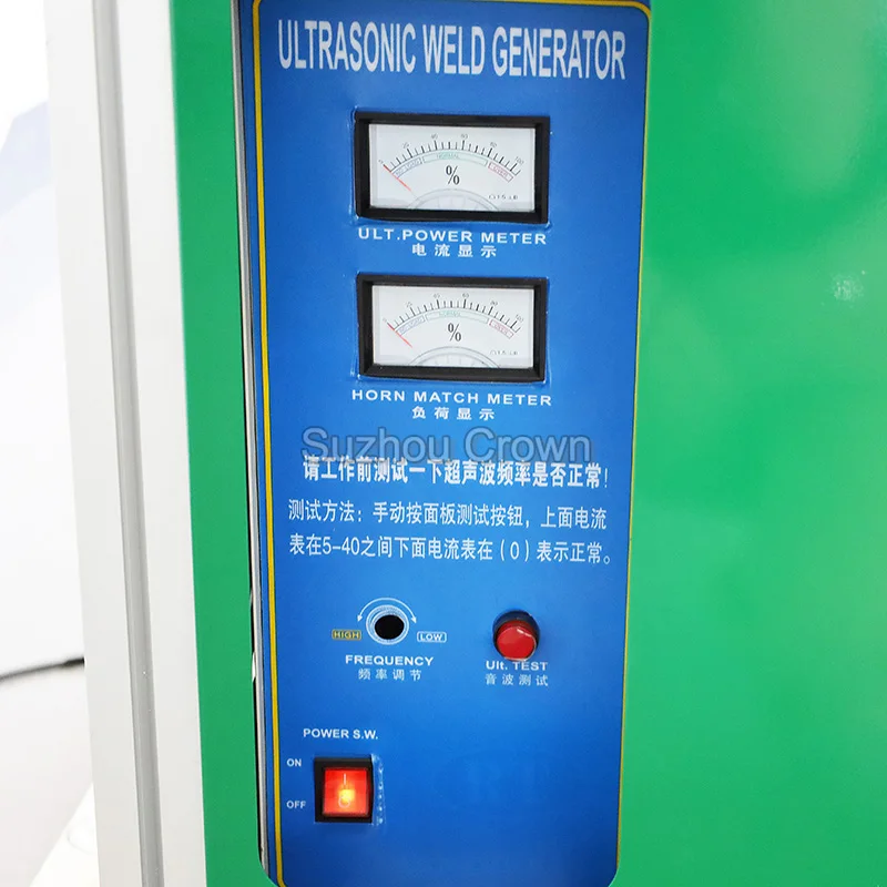 ultrasonic garment label cutting and hole punching machine