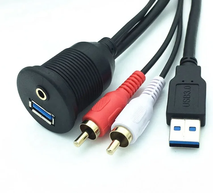 Фабричная поставка 3,5 мм кабель-удлинитель аудио видео флеш Aux 3rca Женский кабель