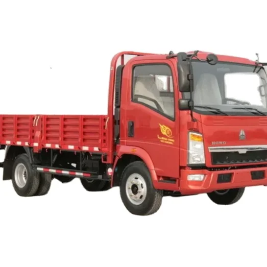 Cheapest 2ton 4ton lorry truck howo Mini 4X2 Diesel Light Cargo Truck For sale