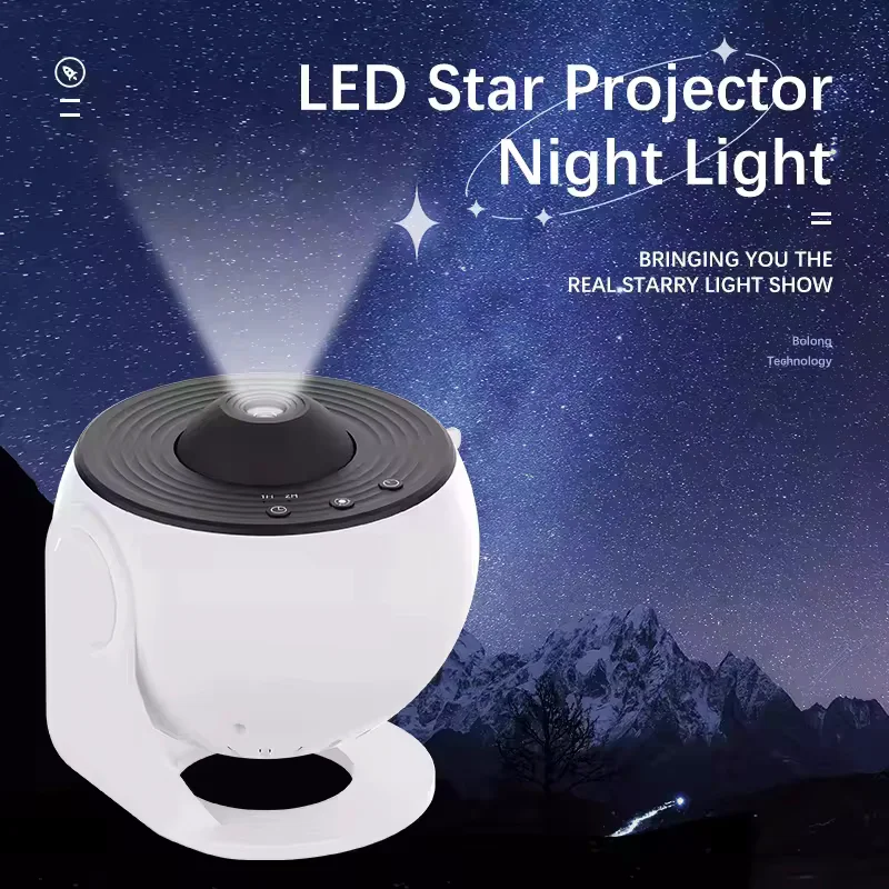 Galaxy Projector for Bedroom, 4K Replaceable Films Planetarium Star Projector, Living Room Decor Starry Night Light