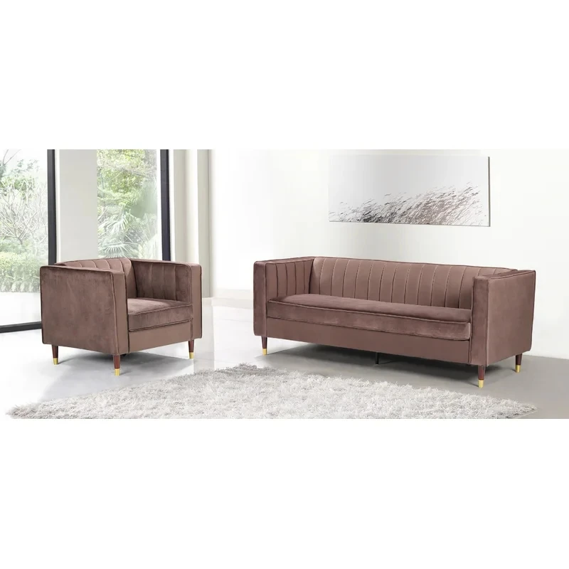 Модные наборы мебели для гостиной диван из античной ткани chesterfield