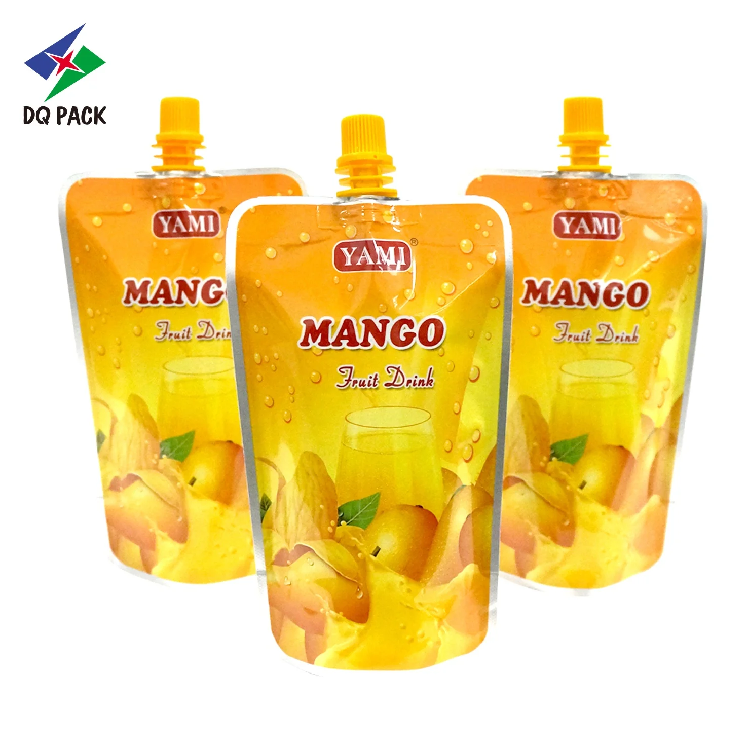 DQ PACK 200ML Apple Mango Fruit Juice  Packaging Stand Up Pouch With Spout