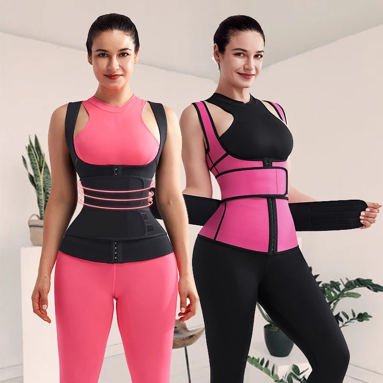 custom slimming loose weight sport sweat neoprene body shapers vest waist trainer