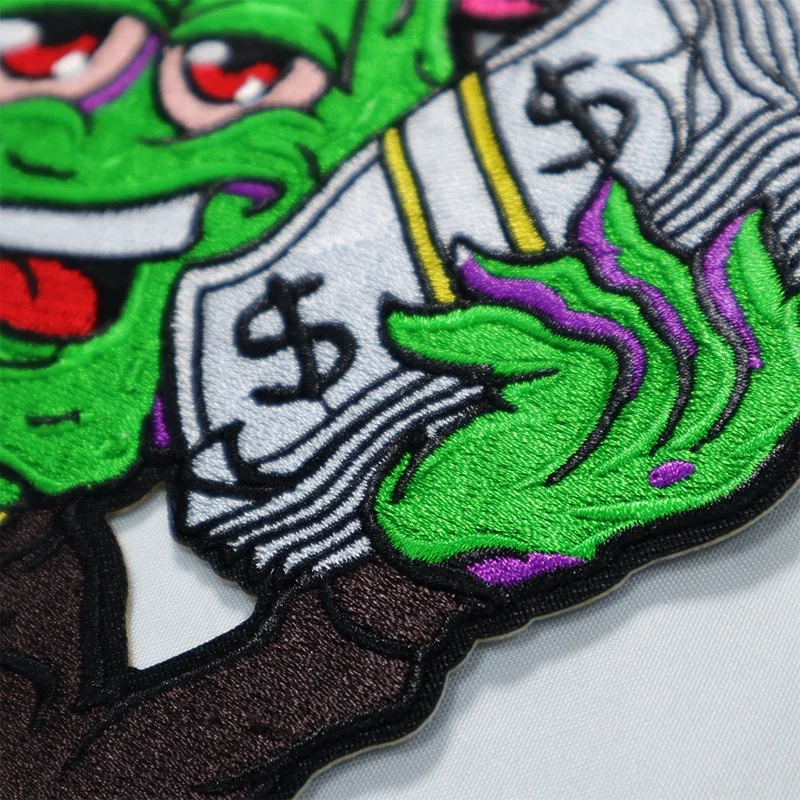 Бесплатный образец, нашивка для денег, вышивка, дизайнерские нашивки на заказ, вышитые логотипы известных брендов, термоклейкая нашивка для одежды