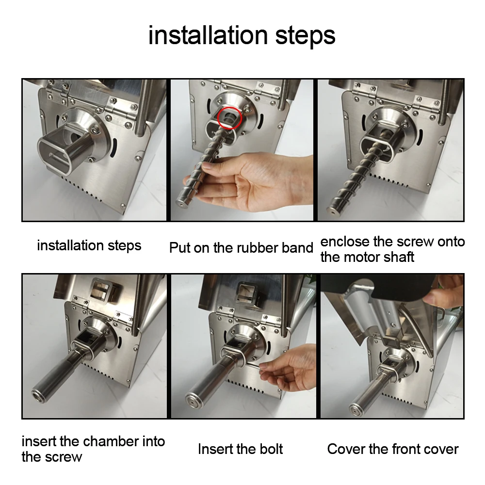 400W stainless steel commercial full automatic sunflower oil pressing machine electric oil palm mill for sale