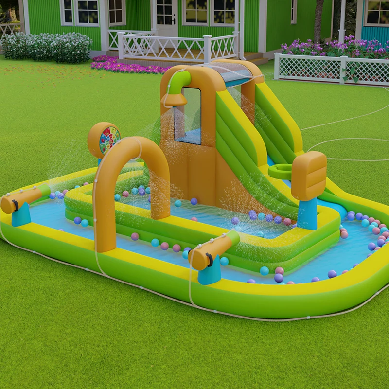 Oxford BouncyInflatable Bounce house Jumping Castle BOUNCER with Water slide for summer