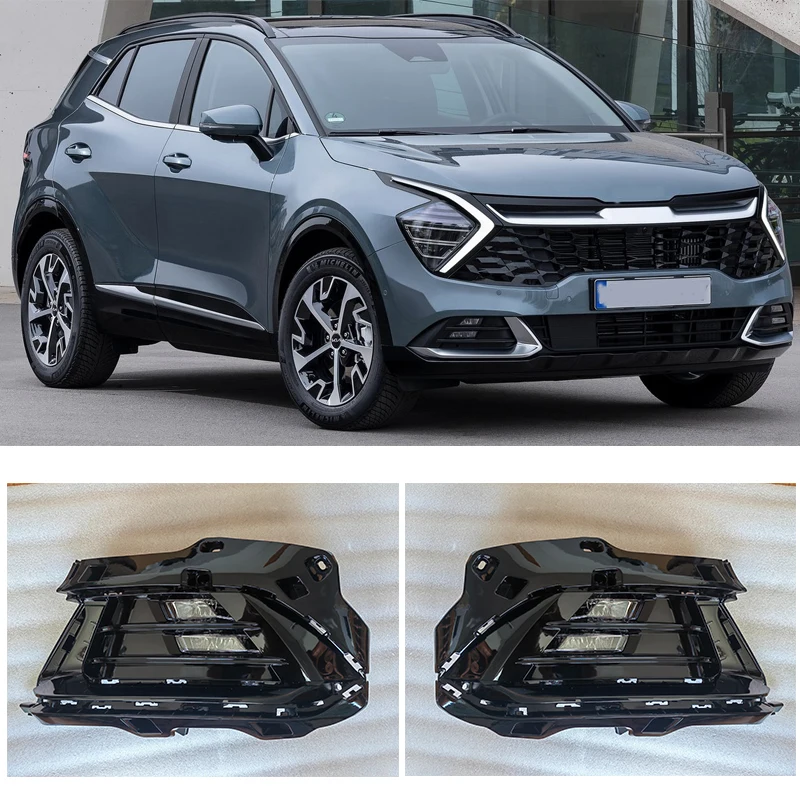 LED Daytime Running Lights DRL Fog Lamp For KIA Sportage 2021 2022 2023