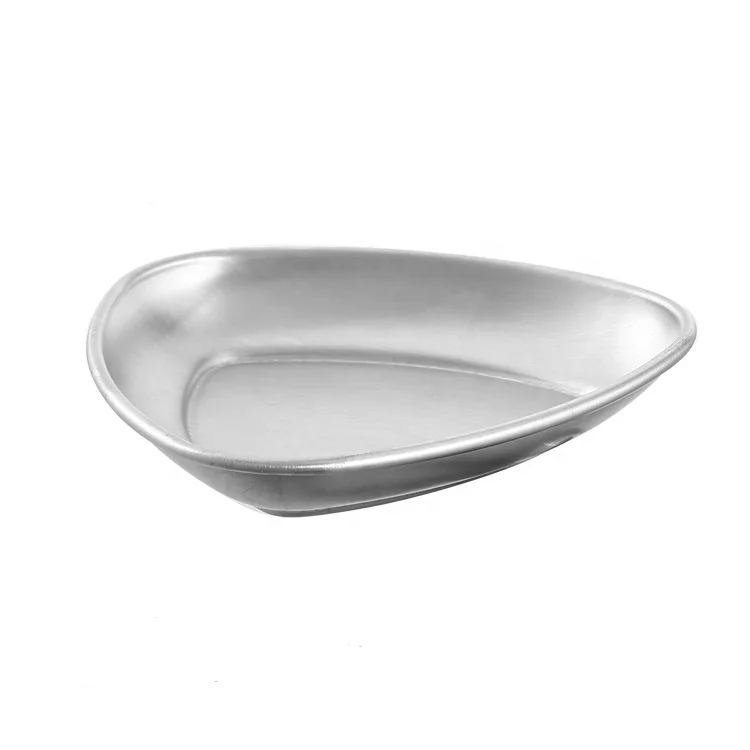 304 Stainless Steel Korean Seasoning Dish Japanese Sushi Soy Sauce Dish Mini Irregular Shaped Stainless Steel Serving Tray