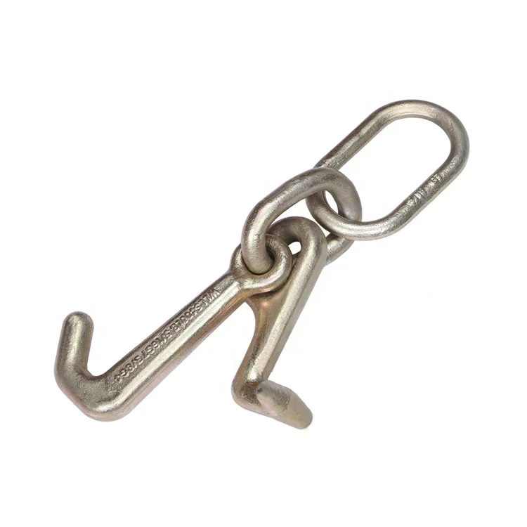 Towing G70 Galvanized Forged T Hook And Mini J Hook With Link