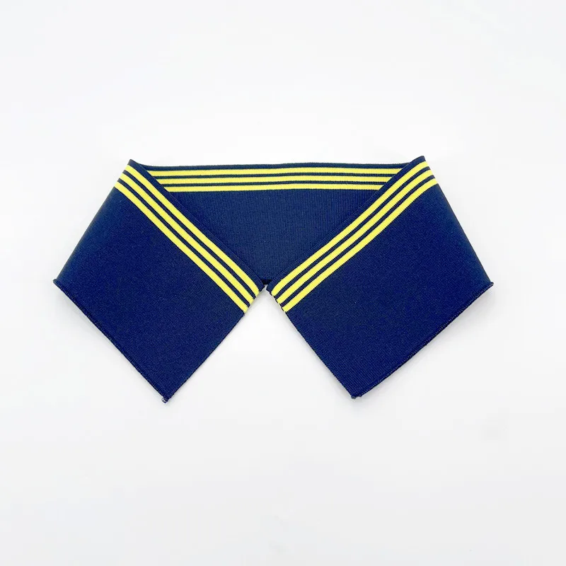 Custom Cotton/poly Men Polo Dyed Yarn Rib T-shirt Knitted Cuffs Collar Types rib cuff rainbow