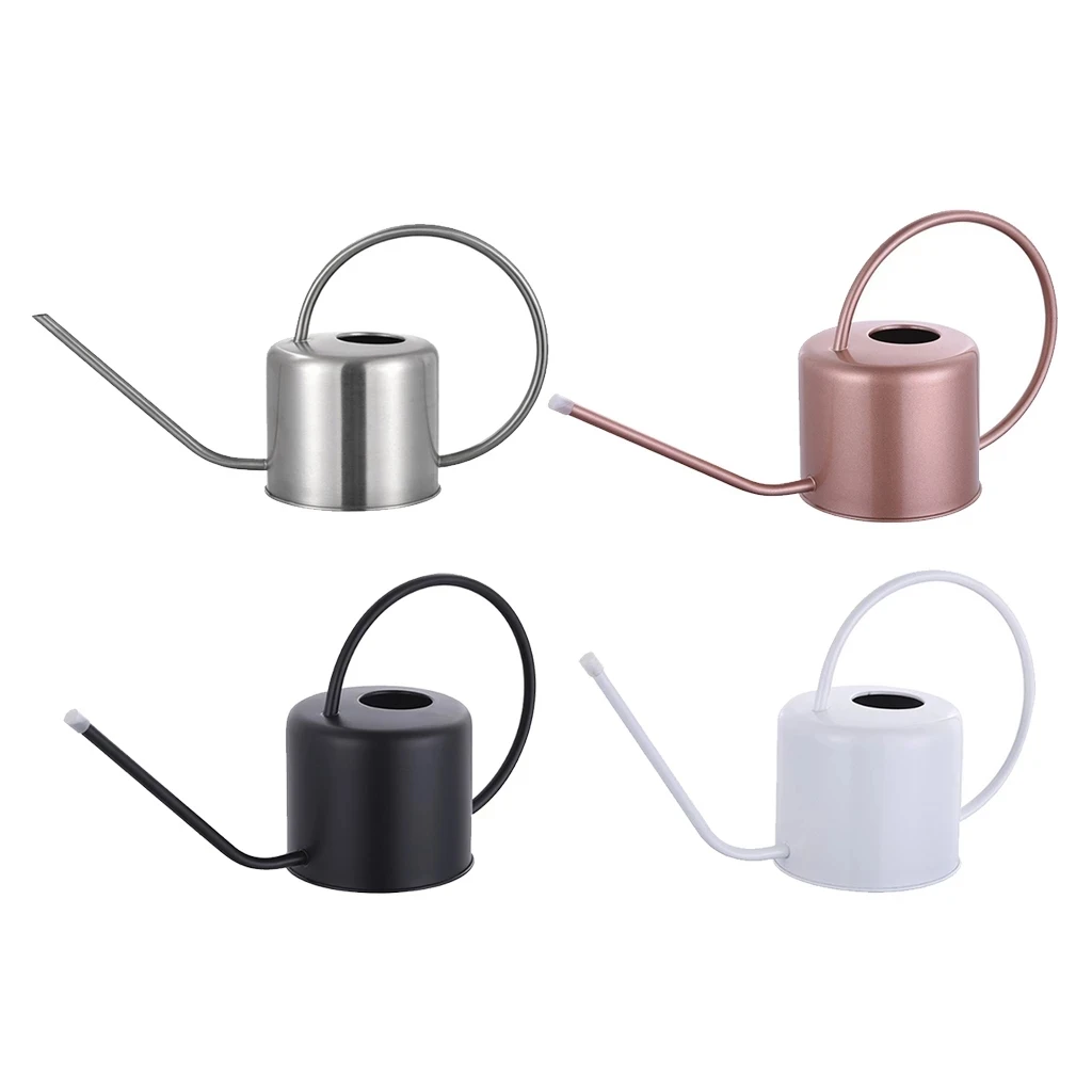 Stainless Steel Watering Can Pots Long Mouth Watering Can Pot Flower Plants Perfer for Sprinkling Tools For Garden Supplies