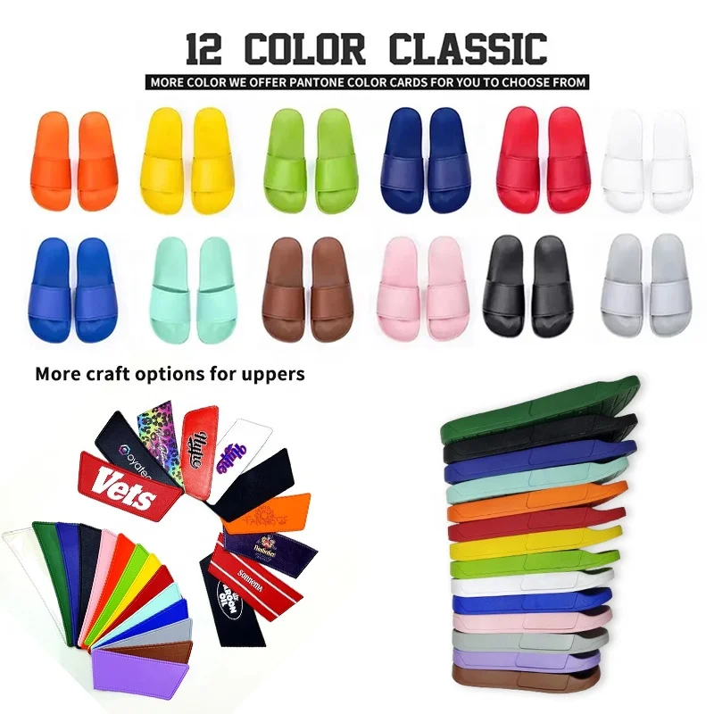 Designer man slipper sandal custom slides with logo outdoor black blank sublimation sport slides slippers kids