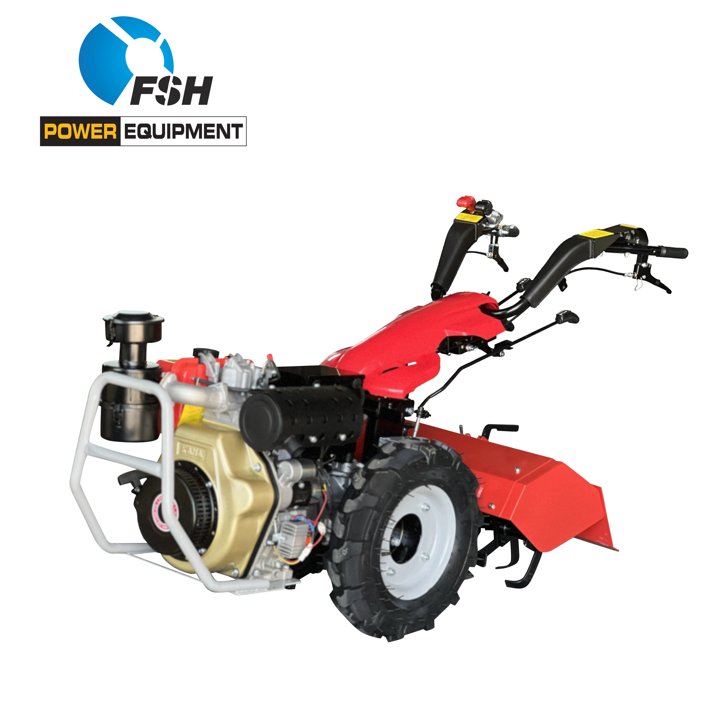 7HP роторный мощный культиватор мини с GX210 7hp бензиновый двигатель ходовой трактор