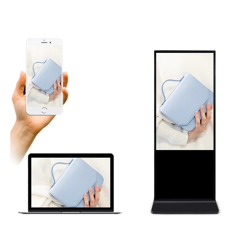 Free standing 43 inch digital signage totem lcd advertising screens android touch screen kiosk payment kiosks