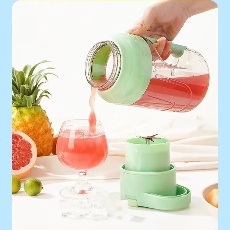 High Speed Electric Juicer Portable Blender Mixer Portable Mini Fresh Juice Mixer Bottle 8 Blades 1500 Ml Smoothie Blender Cup