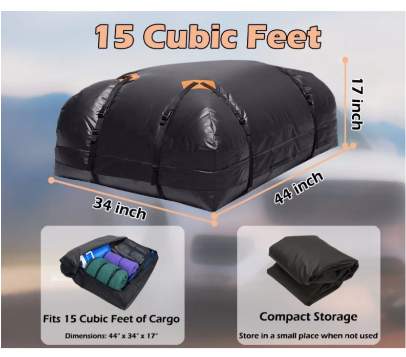 
Universal waterproof roof rack roof bag for sedan Car 
