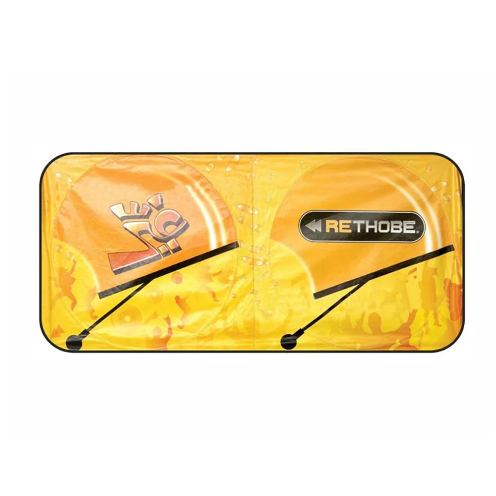 Promotional Custom foldable Printing Tyvek Car Sunshade and front Window Tyvek Car Sun Shade