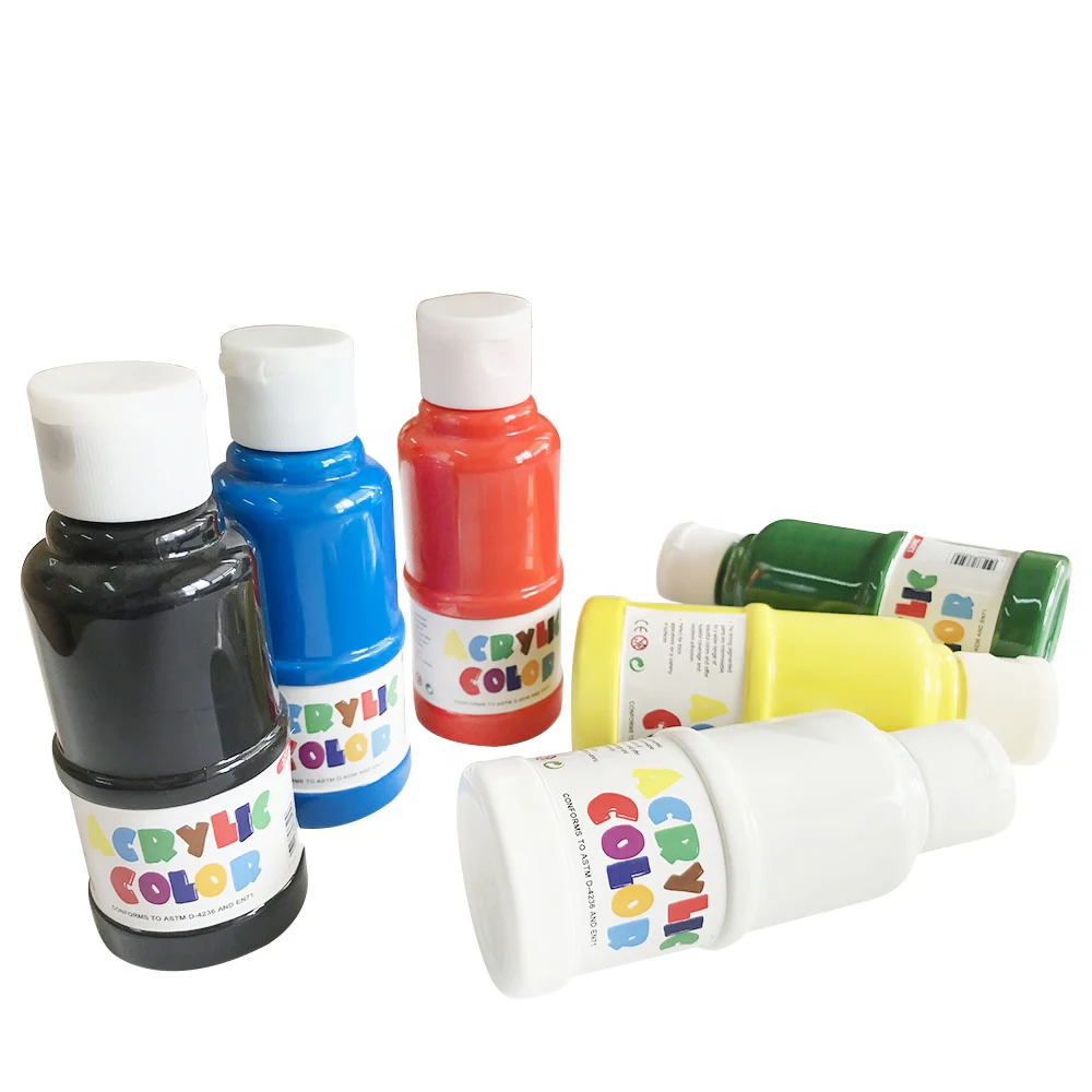 High quality 120ml non-toxic cheap drawing acrylic color paint for children and beginners