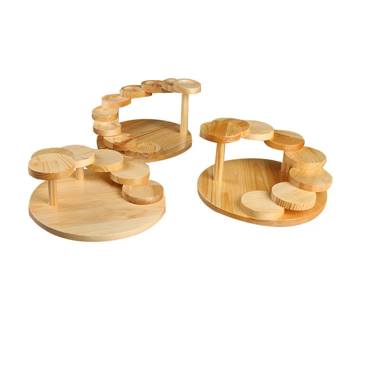 Круглый деревянный поднос для суши, креативный поднос для сашими, суши, барбекю, горячий горшок, деревянная тарелка для ресторана, вращающаяся стойка для закусок