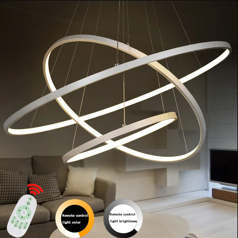 Living room chandelier round simple modern bedroom dining room lamp office creative contemporary chandeliers pendant lights