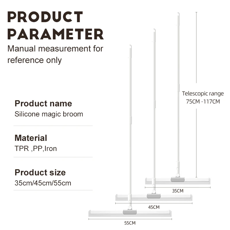 Durable Magic Silicone Scraper Broom Magic Wiper High Place Glass Wiper Floor Mop Household Bathroom Sweeping Water