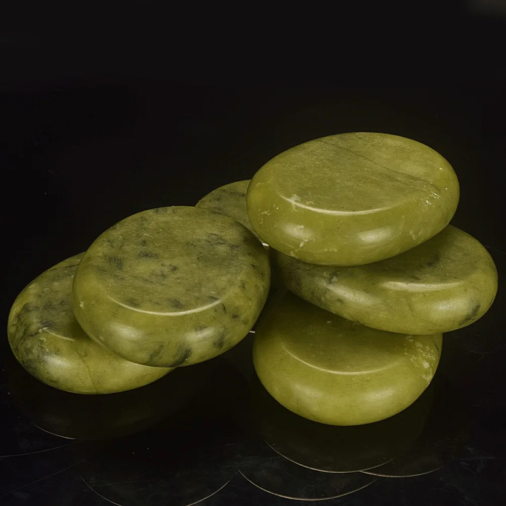 Professional jade stone massage set Natural Green Jade jade stone massage bed for Spa, Massage Therapy