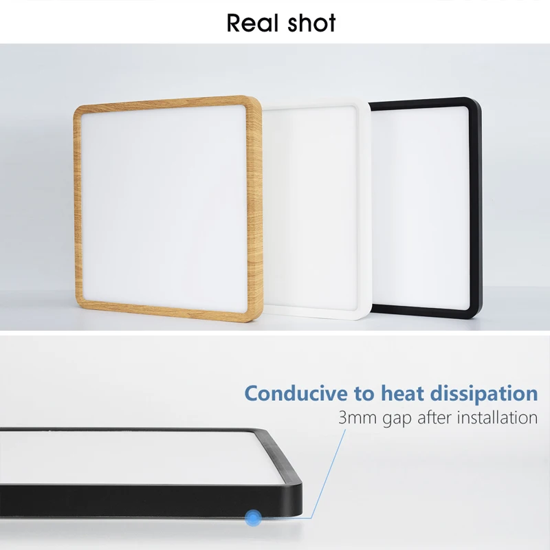 Hot selling smart square ceiling lighting 2.4G remote control dimmable 36W smart LED ceiling lamp for bedroom and living room