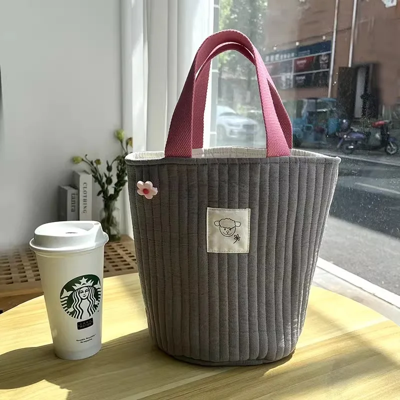 Fashion Padded Girls Pouch Bag Drawstring Closure Quilted cotton bag SOCCHETTO TRAPUNTATO