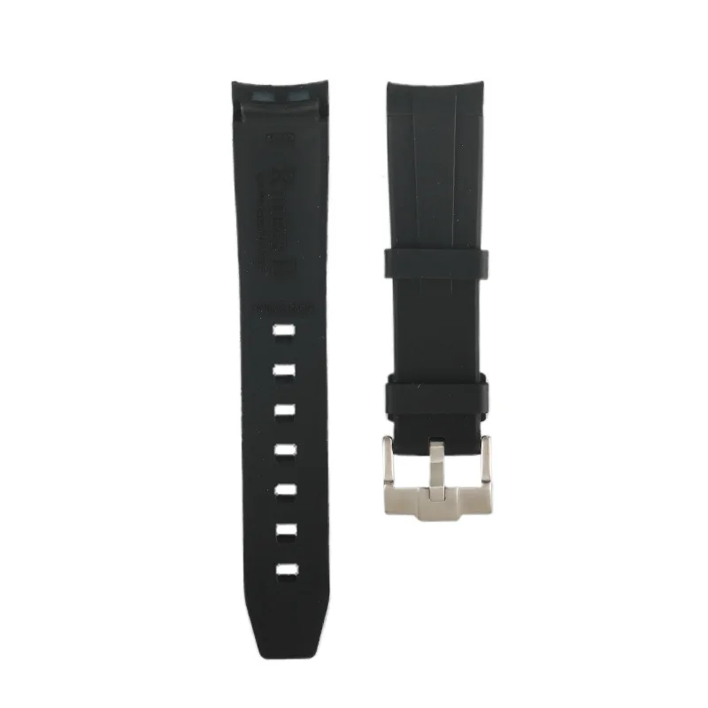 Premium Grade Vulcanized FKM Rubber Watch Strap 20mm 22mm 24mm Universal Watch Band Quick Release Watchbands