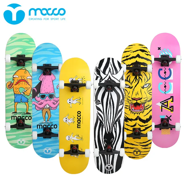Macco youth adult double kick skateboard deck children block beginners professional skills BM 6 color