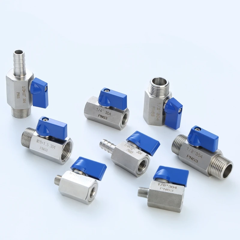 Hydraulic Control Safety Valve Stainless Steel Mini Ball Valve For Pipelines Water Supply