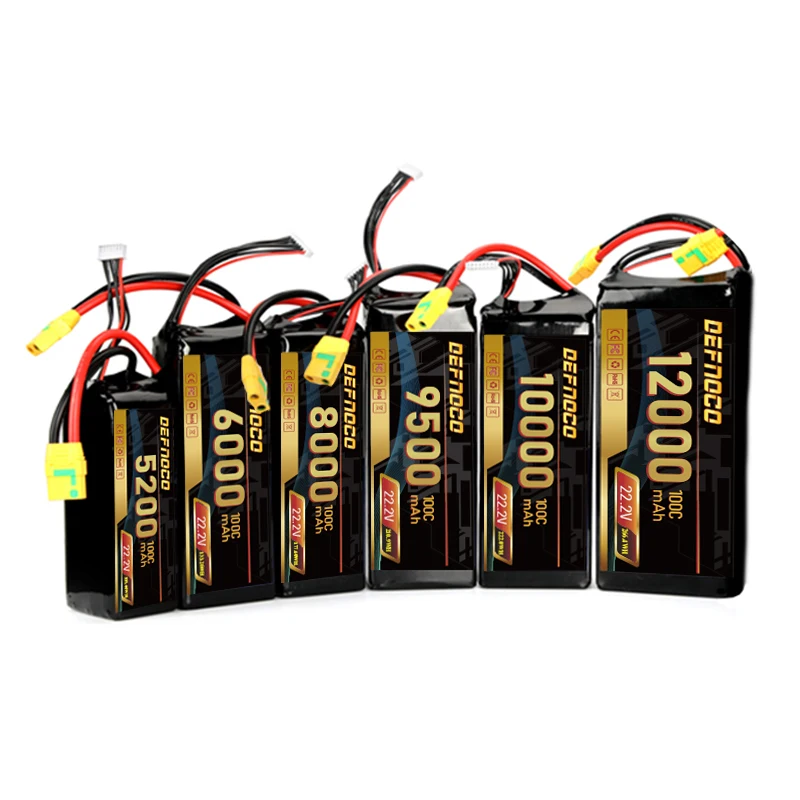DEFNOCO оптовый продавец 12000 мАч FPV 6S Lipo Battery 3S 10000mah 22 2 V 100C UAV батарейный блок для Rc модели вертолета